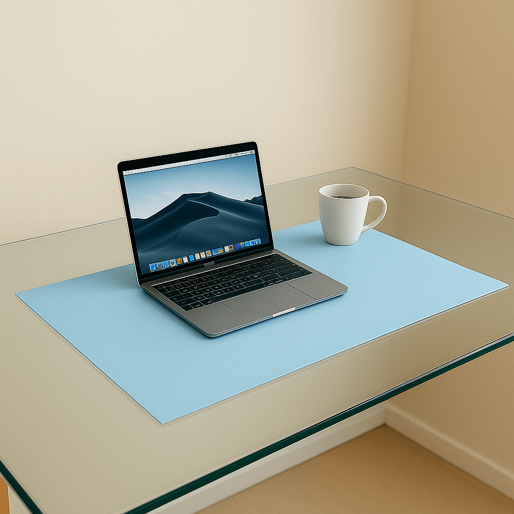 Mavi 100cm x 2100cm Profesyonel Ofis Organizeri - Masa Koruyucu Altlık