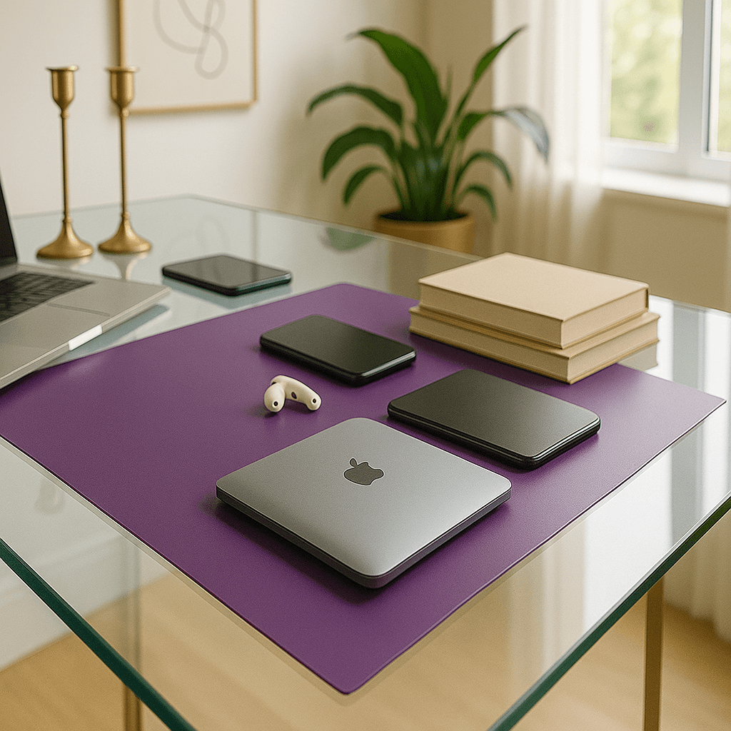 Mor 60cm x 3200cm Kaymaz Taban Altlık - Sabit Durur Kaymaz